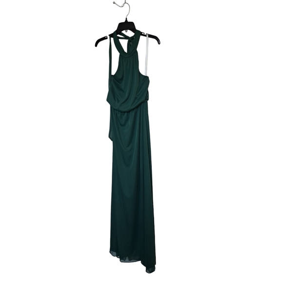 Azazie Dark Green Maxi Dress - Picture 4 of 6